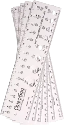 ChiaoGoo needle &amp; swatch gauge 20cm