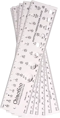 ChiaoGoo needle &amp; swatch gauge 20cm