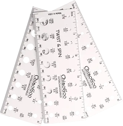 ChiaoGoo needle &amp; swatch gauge 13cm