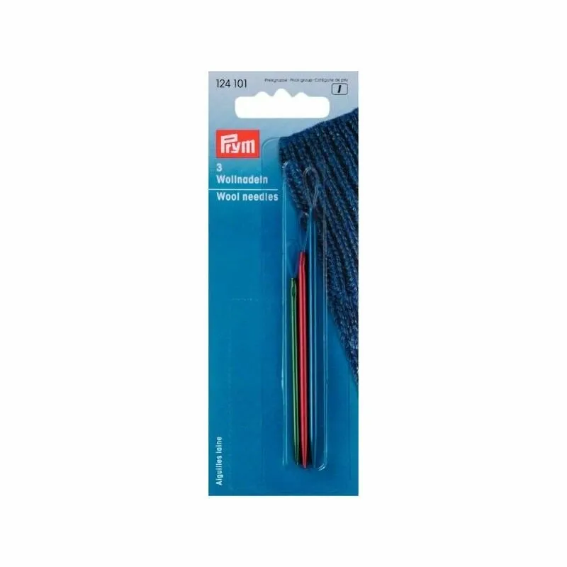 3 Prym aluminum wool needles