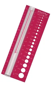 KnitPro knitting / crochet ruler incl. magnifier