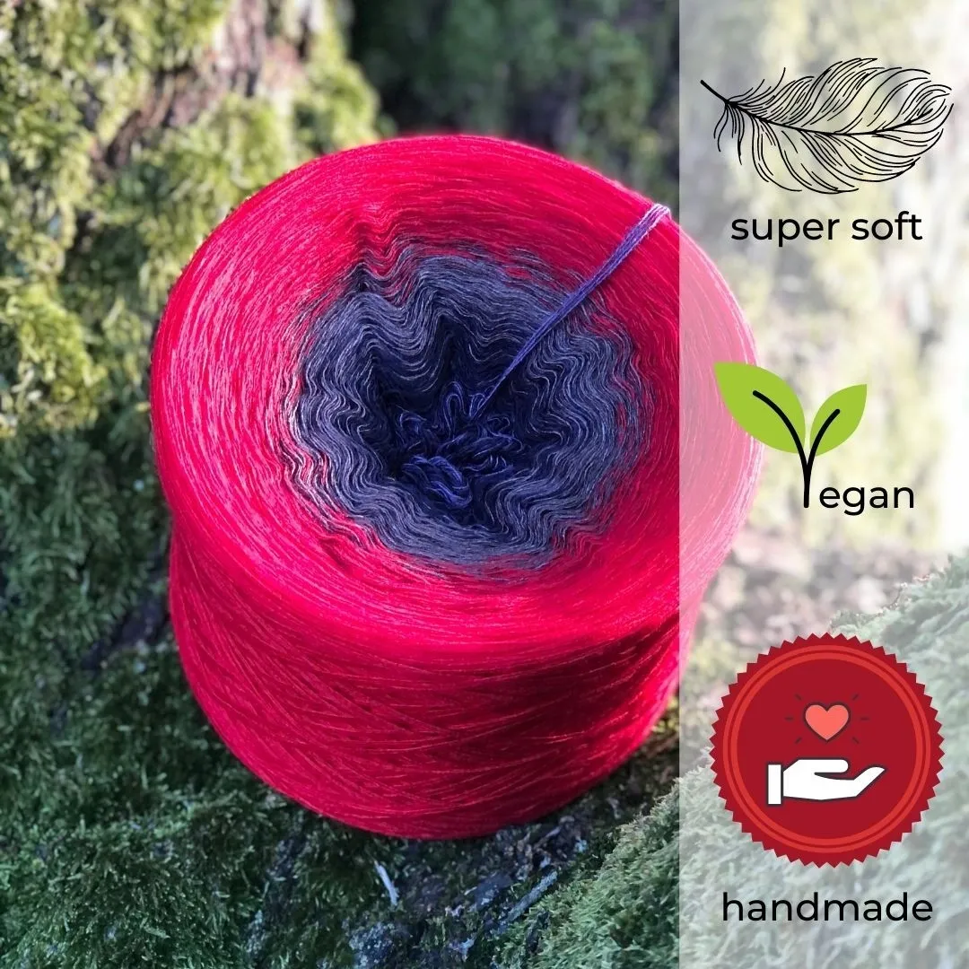 Woolpedia Colors Elmo&#39;s Fire gradient yarncake (modal)