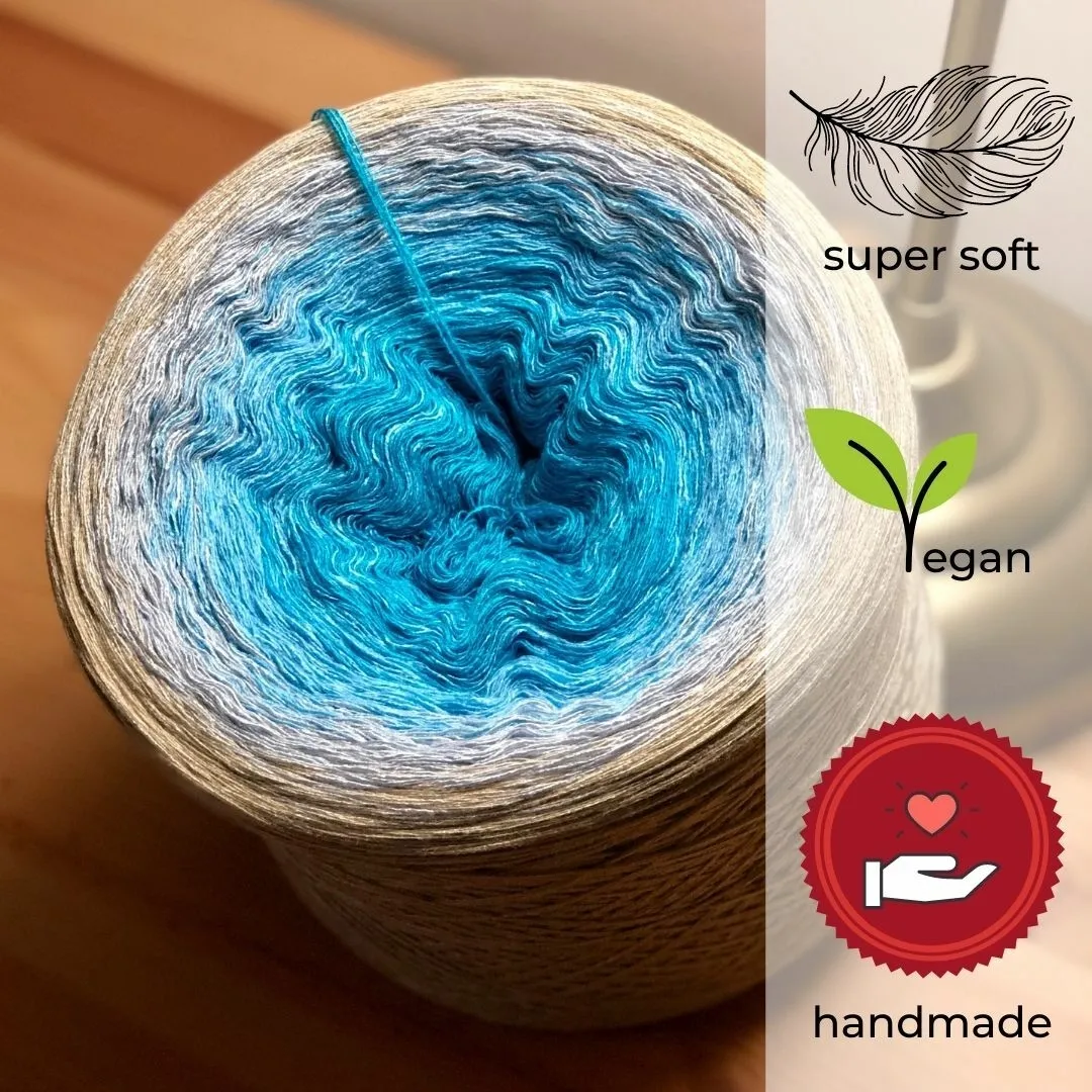 Woolpedia Colors Karibik gradient yarncake (modal)