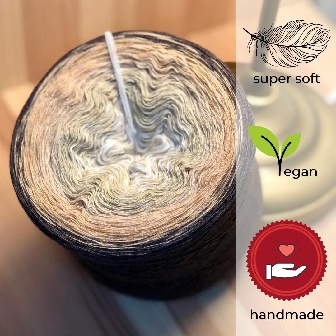 Woolpedia Colors Caffè Latte gradient yarncake (modal)