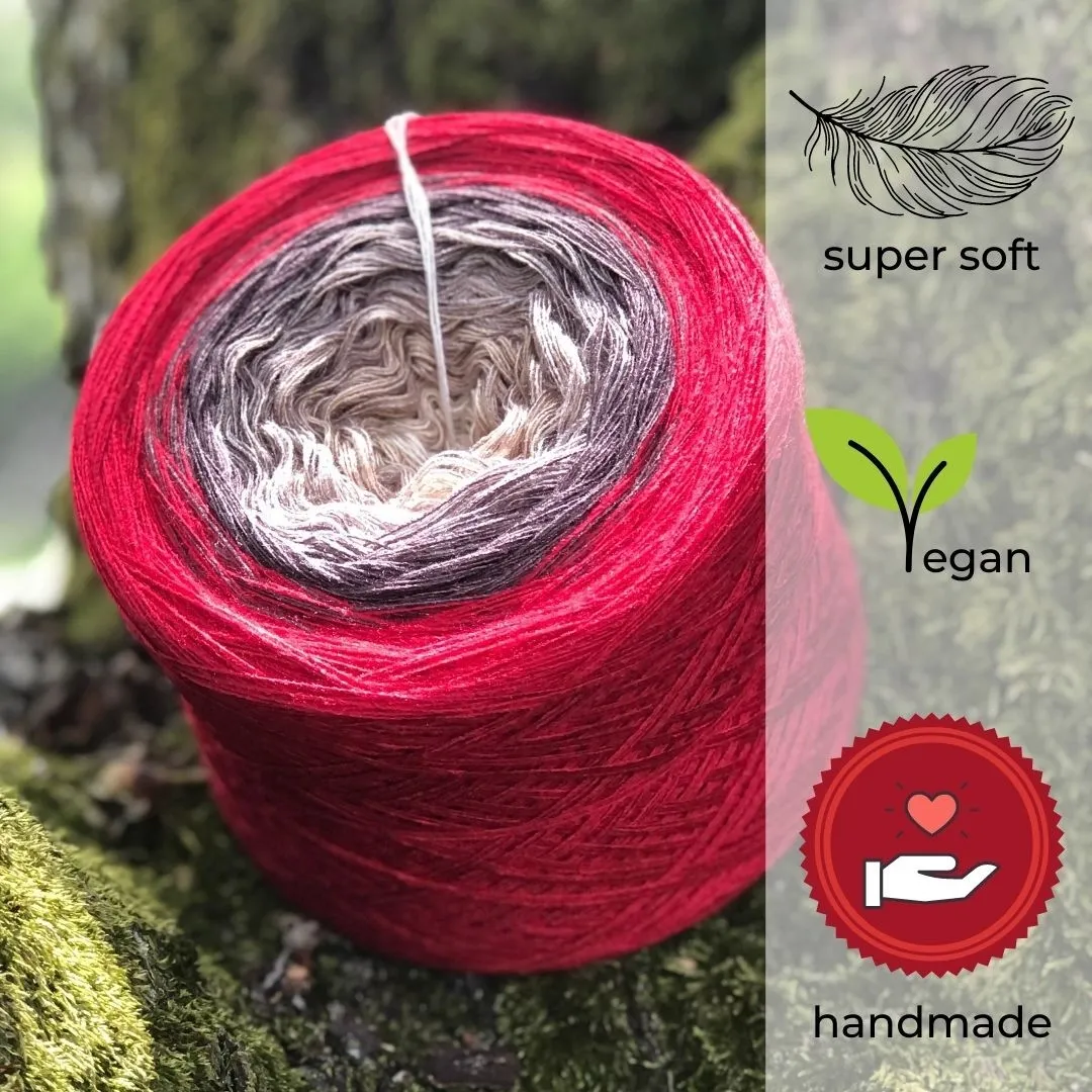 Woolpedia Colors Cherry Muffin gradient yarncake (modal)