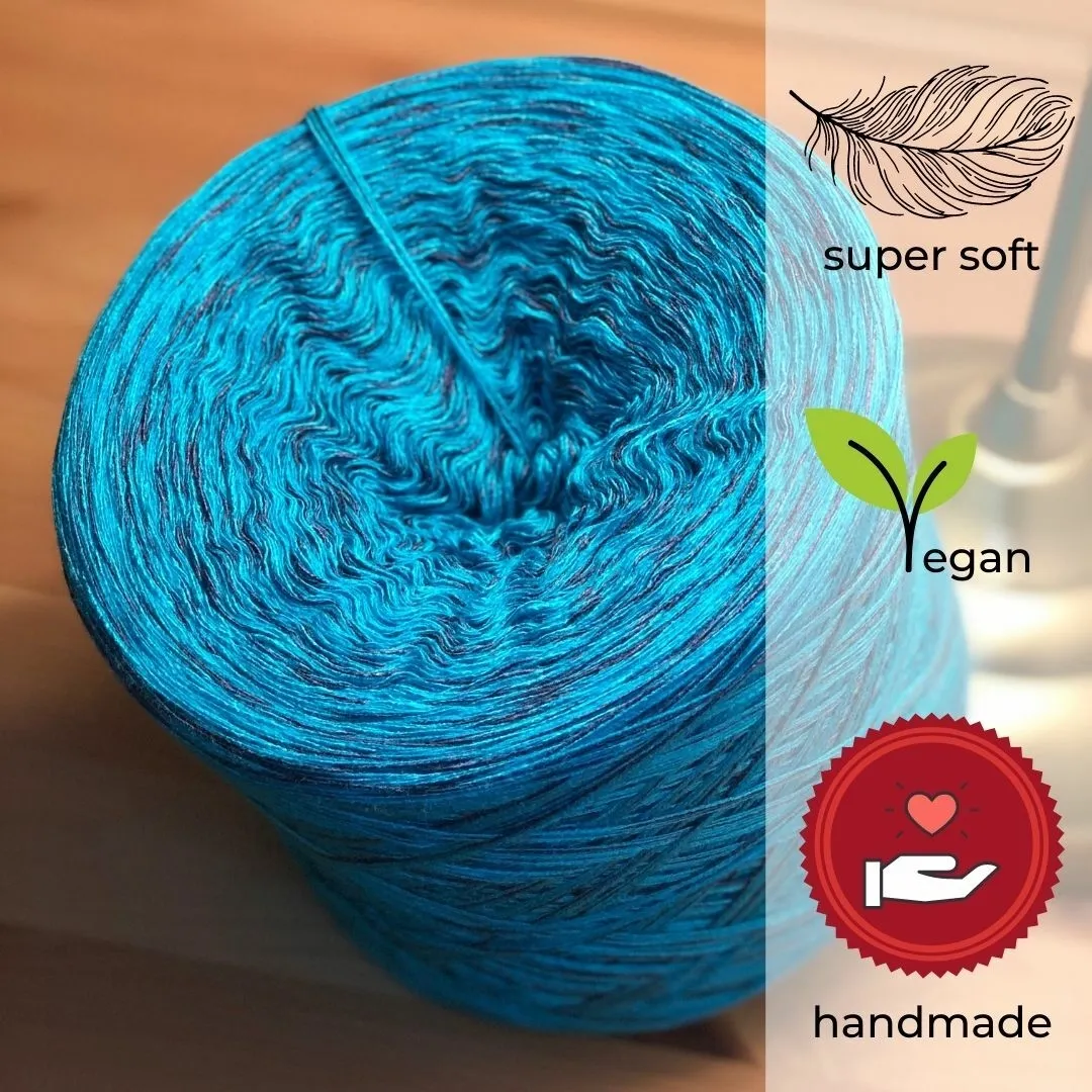 Woolpedia Colors Blue Magic Designer yarncake (cotton-mix)