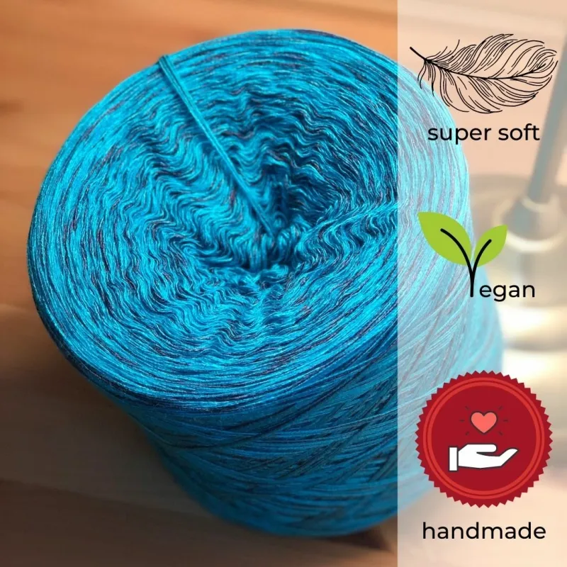 Woolpedia Colors Blue Magic Designer yarncake (cotton-mix)