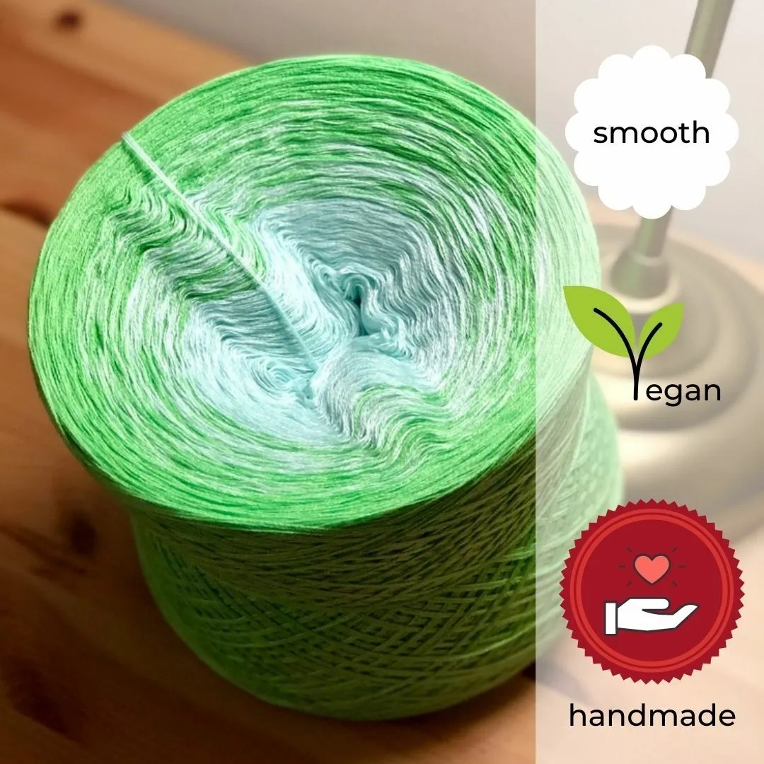 Woolpedia Colors Lemon Grass gradient yarncake (cotton-mix)