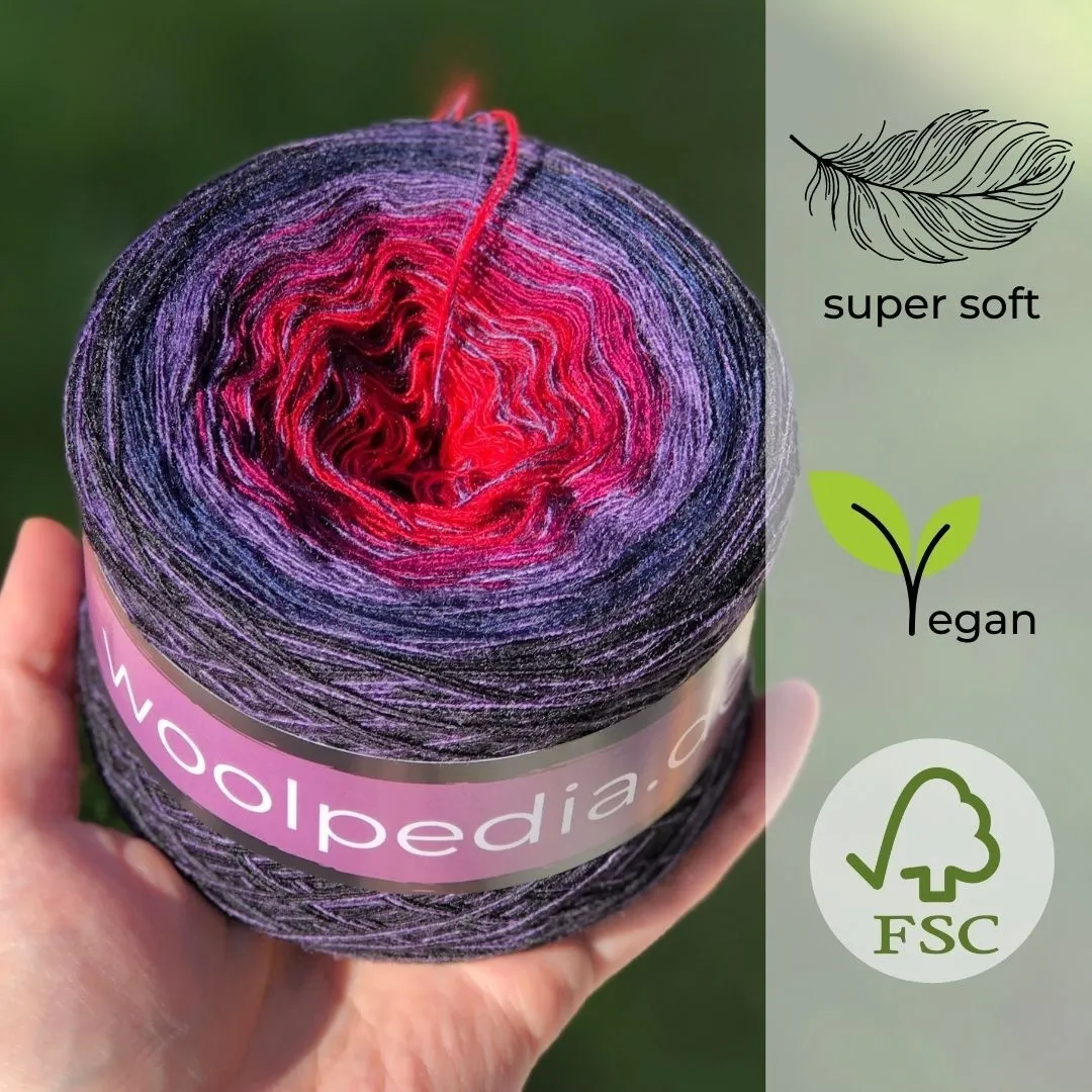 Woolpedia Colors Vamp gradient yarncake (modal)