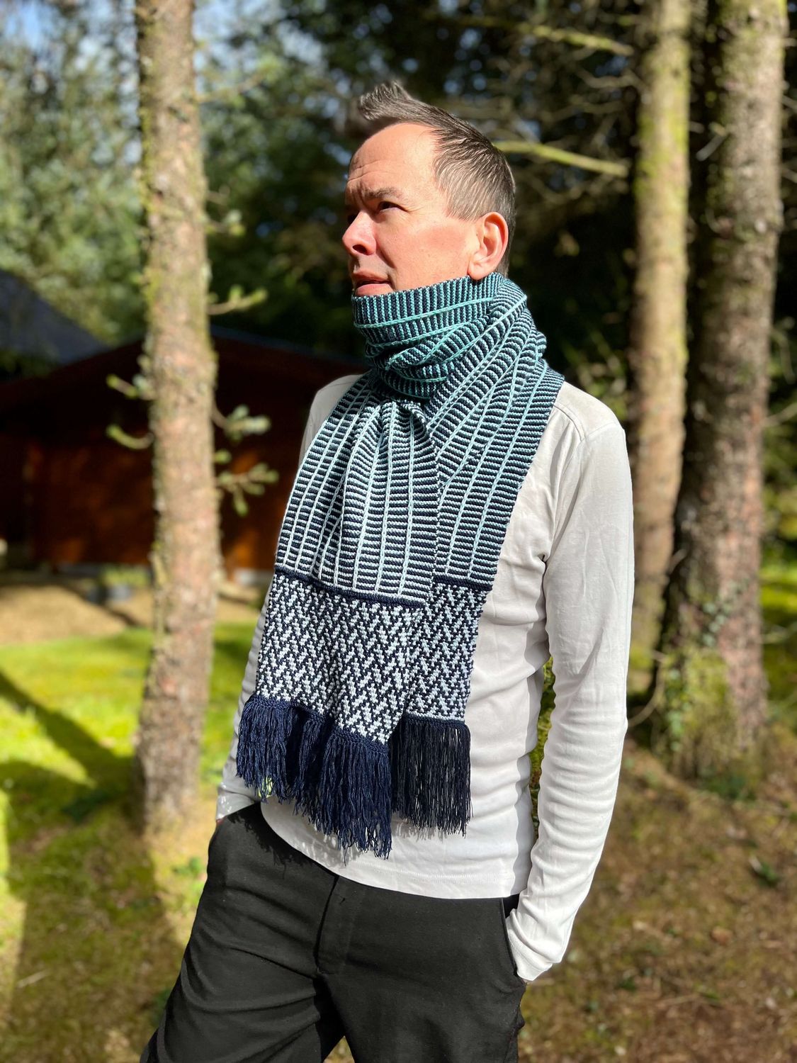 Mosaic shawl knitting pattern video &amp; PDF