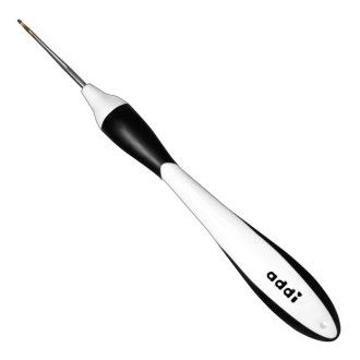 Addi Swing ergonomic crochet hook, Size: 0.75 mm