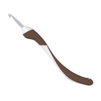 Addi Swing ergonomic crochet hook, Size: 5 mm