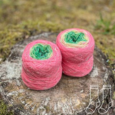 Woolpedia Socks Zauberperle - modal gradient glitter sock yarn