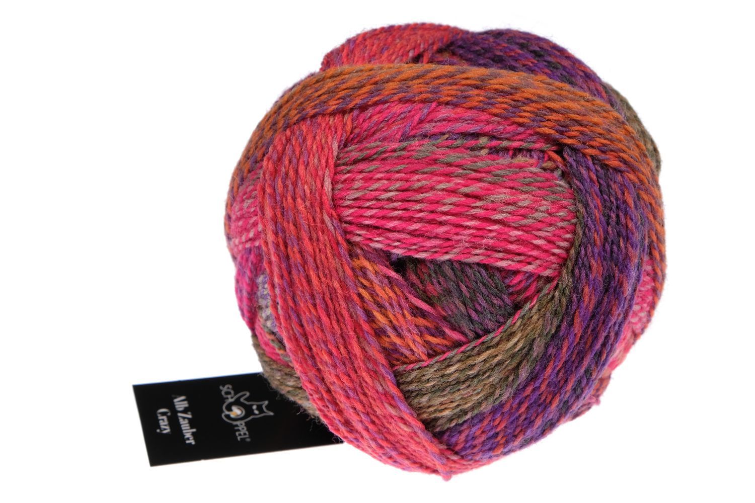 Schoppel Alb Zauber Crazy 100g: Unleash Your Inner Color Magician with Vibrant Self-striping Yarn, Color: 2631 Italian Sunset