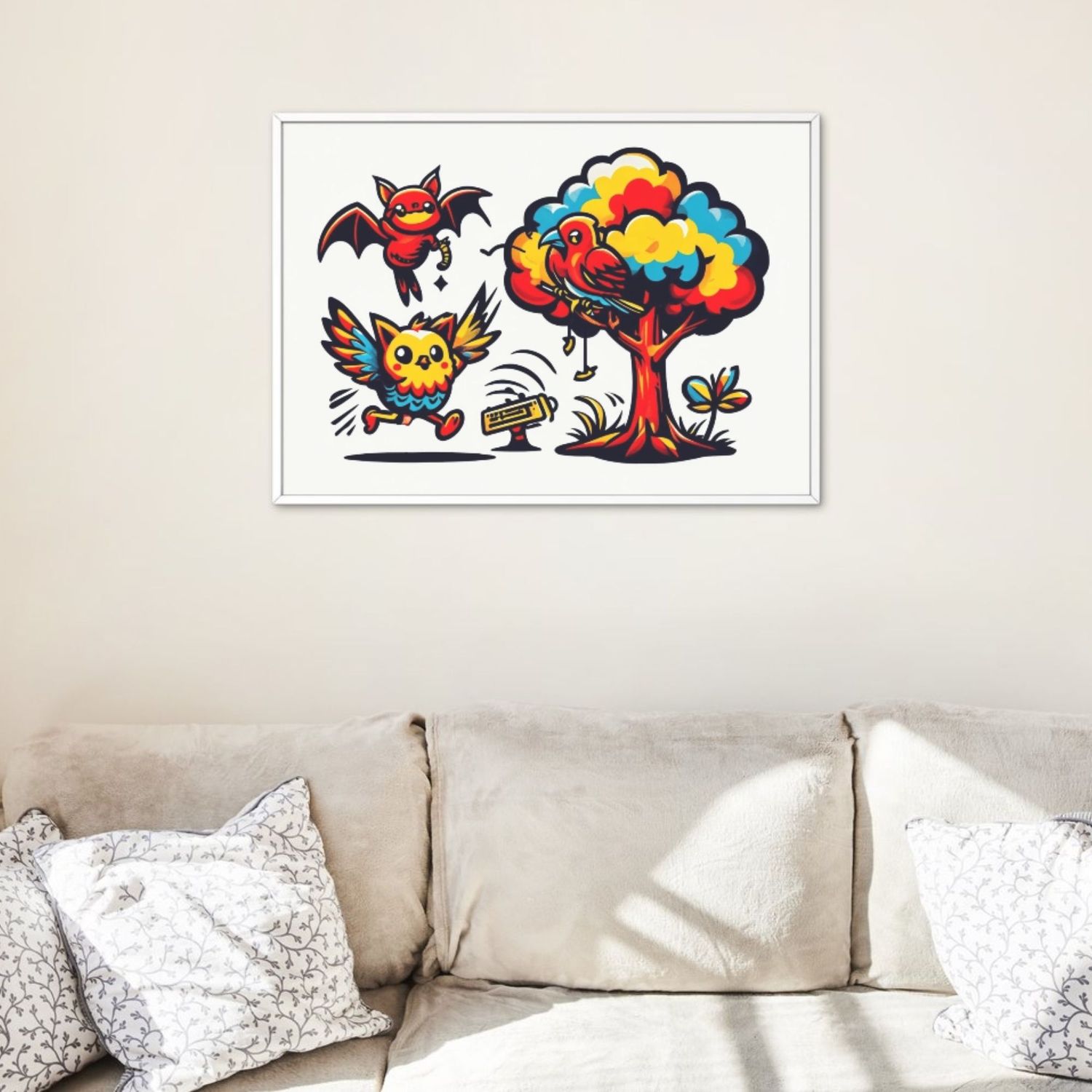 Woodland Party 40x30 cm Cross-Stitch Kit Partial Image DIY Set