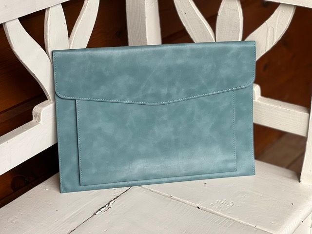 Vintage Blue embroidery cross stitch project bag