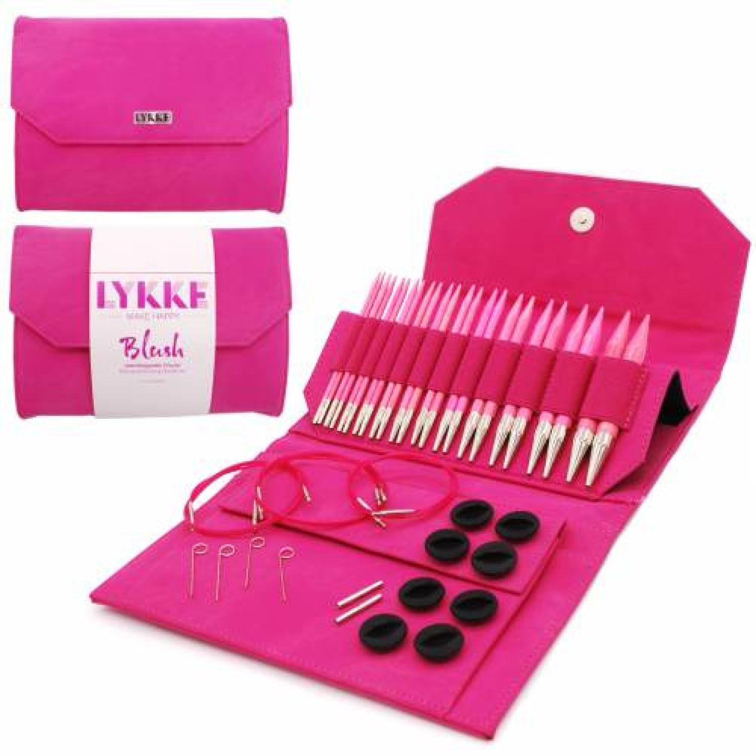 LYKKE Blush Fuchsia circulars kit 3.50 mm-12.00 mm 13 cm / 5&quot;