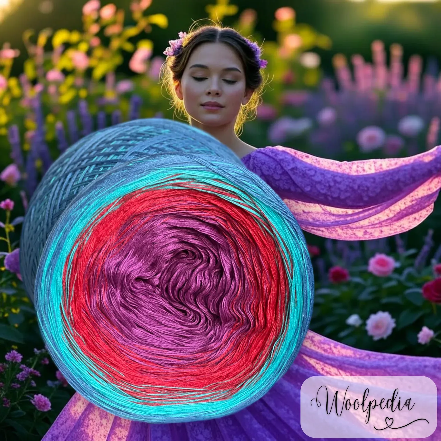 Woolpedia Colors Blütentanz gradient yarncake (cotton-mix)