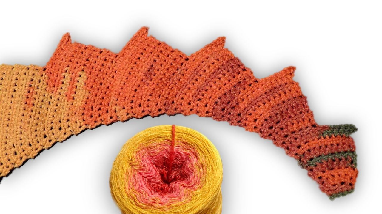 Dragon Tail shawl crochet pattern video &amp; PDF