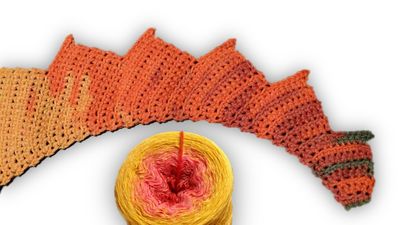 Dragon Tail shawl crochet pattern video &amp; PDF
