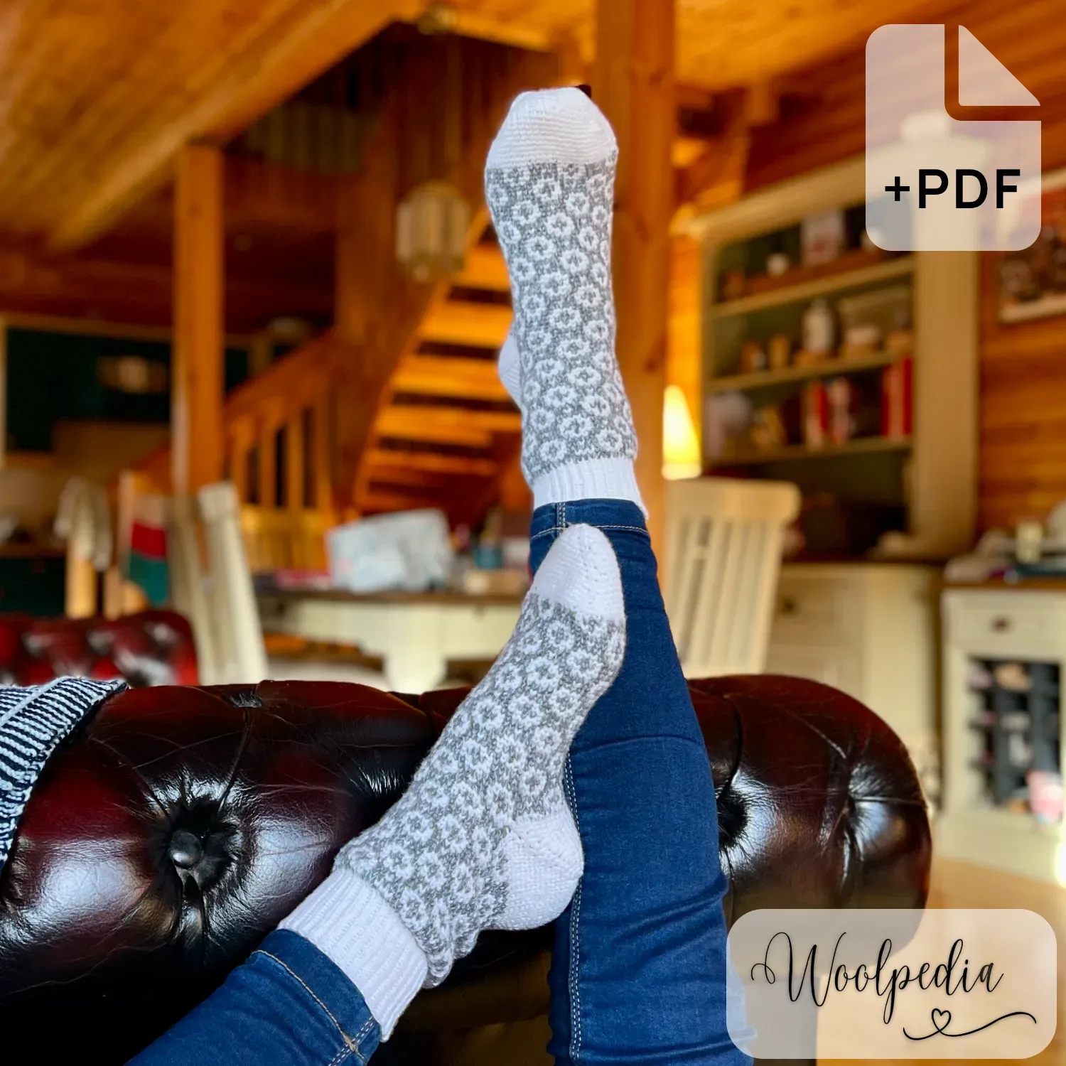 Chalet Socks crochet pattern video &amp; PDF