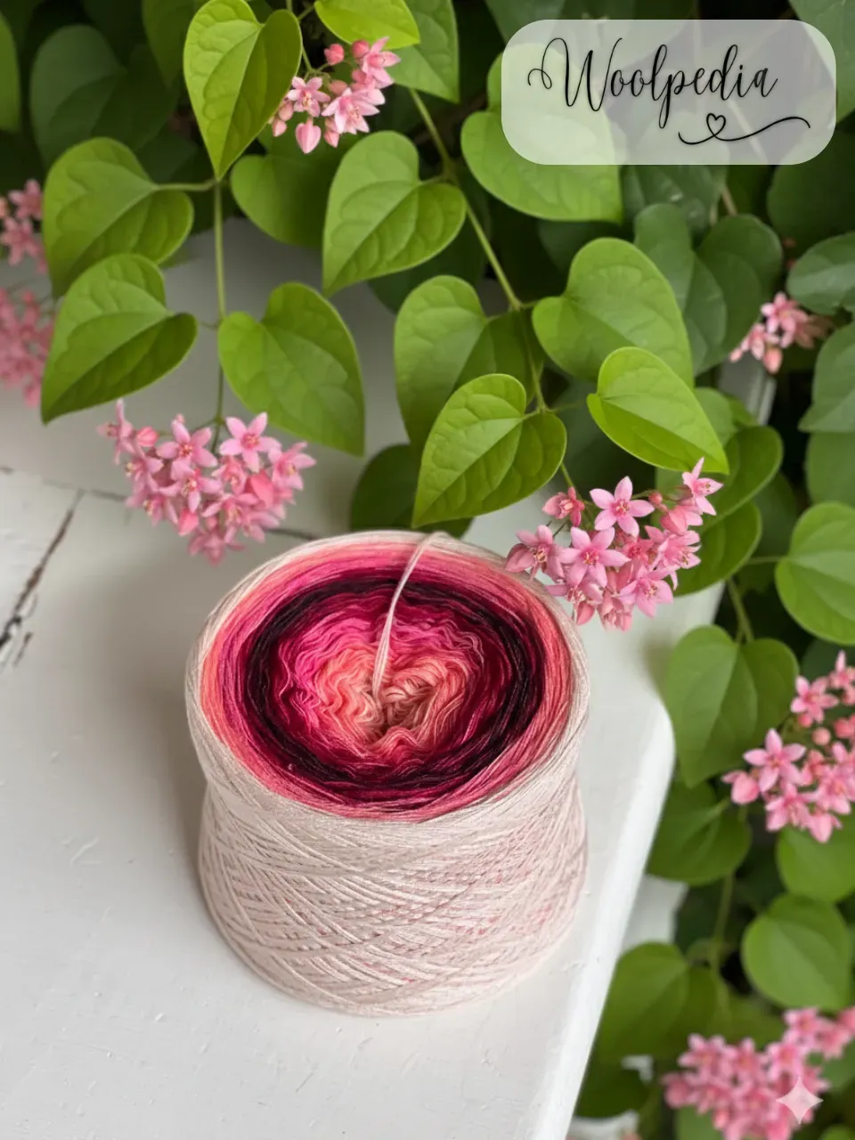 Woolpedia Colors Coral Vine gradient yarncake (modal)
