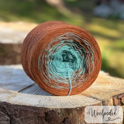 Woolpedia Colors Mokkamint gradient yarncake (modal)