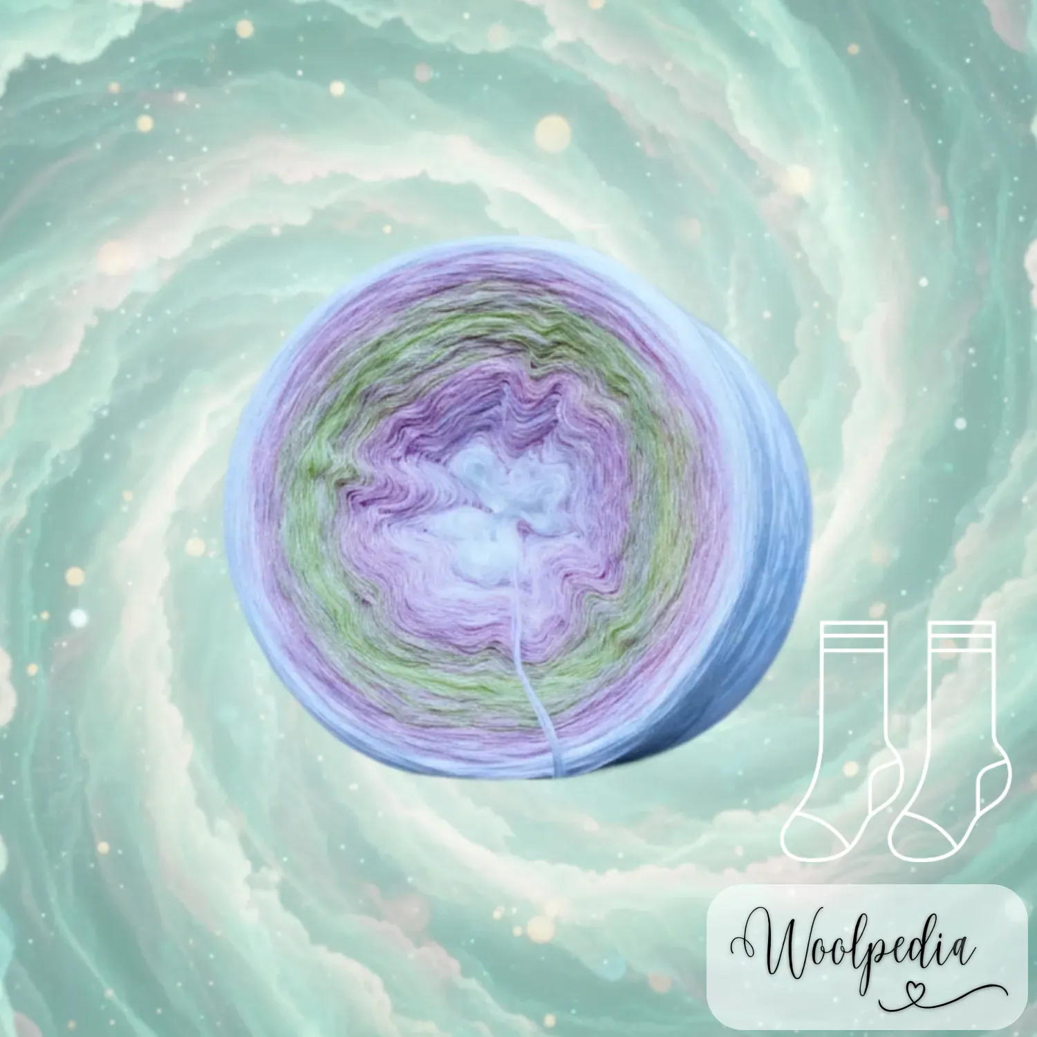 Woolpedia Socks Minty Swirl - modal gradient sock yarn