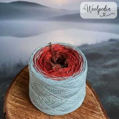 Woolpedia Colors Silver Dawn - glitter gradient yarncake (modal)