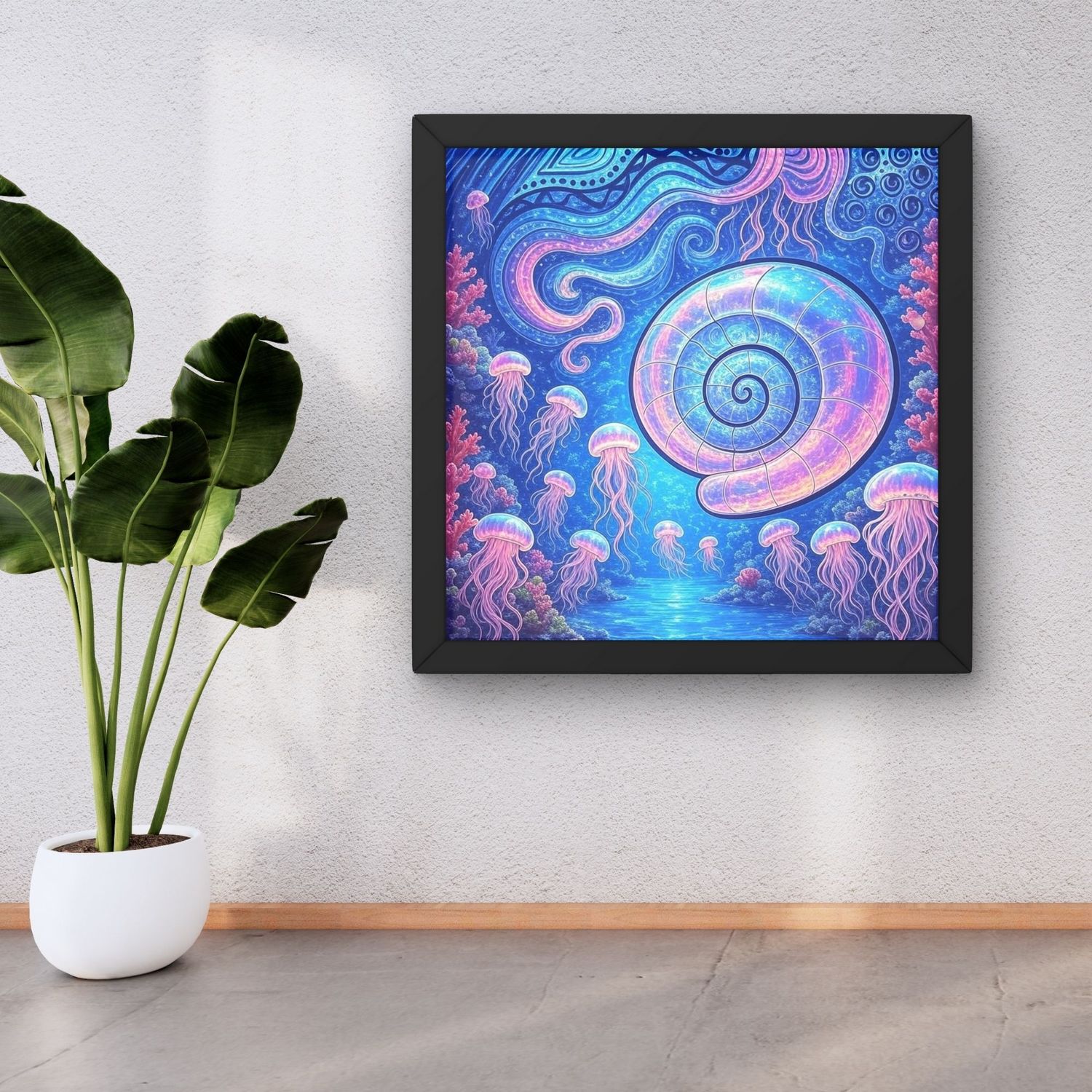 Sound of the Ocean Diamond Painting Canvas 50x50 cm - square &amp; special drills - flocked canvas