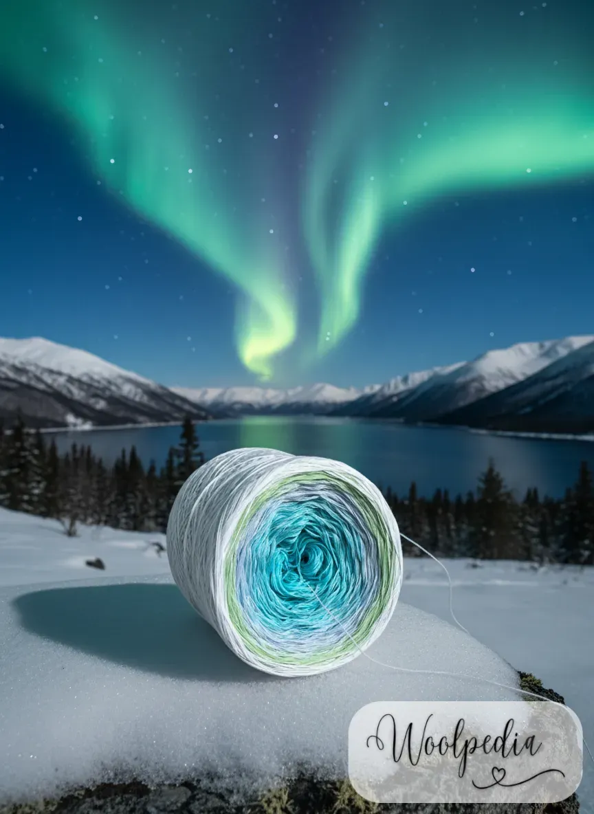 Woolpedia Colors Aurora Lights gradient yarncake (cotton-mix)