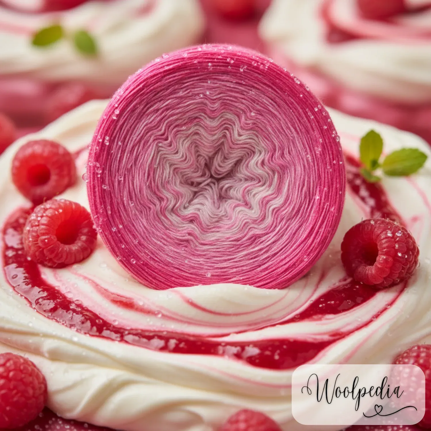 Woolpedia Colors Raspberry Mascarpone gradient yarncake (modal)