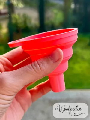 Foldable Silicone Funnel for Diamond Painting