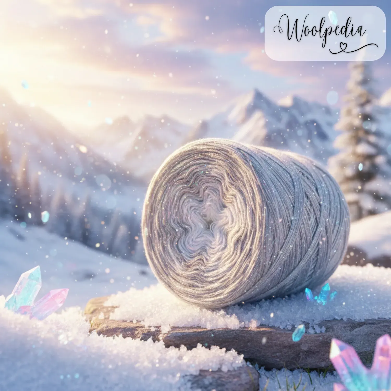 Woolpedia Colors Alpine Magic - glitter gradient yarncake (modal)