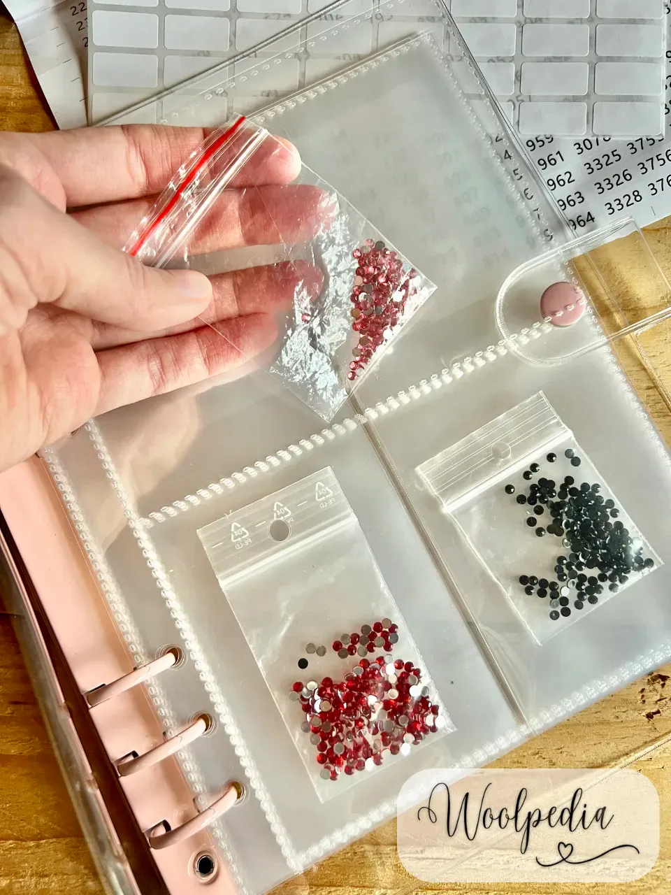 Diamond Painting Drill Storage Binder (17 x 23.5 cm / 6.69 x 9.25 inches) Organizer