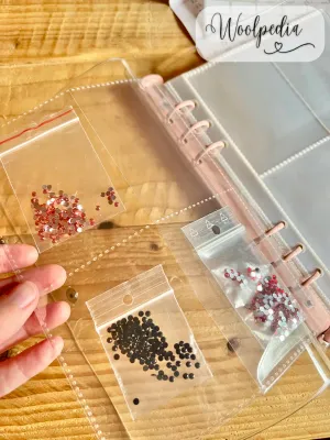 Diamond Painting Drill Storage Binder (17 x 23.5 cm / 6.69 x 9.25 inches) Organizer