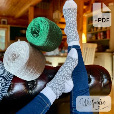 Chalet Sock Yarn Set Waldhütte (Modal) + PDF &amp; Video Crochet Pattern