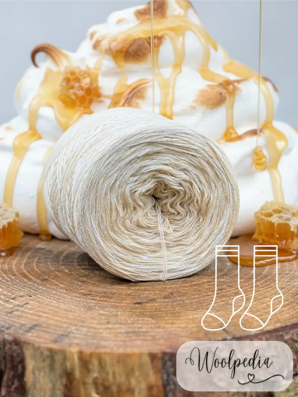 Woolpedia Socks Honig-Baiser - modal designer sock yarn