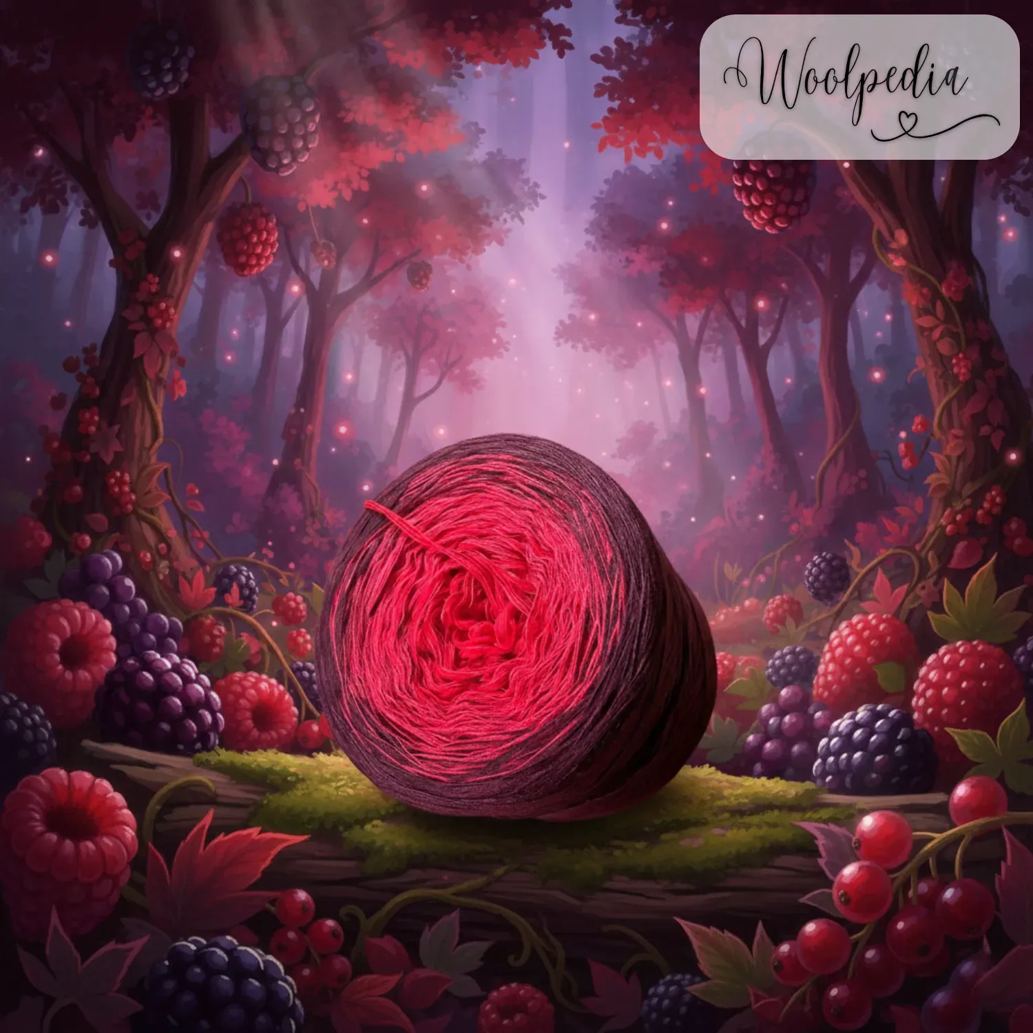 Woolpedia Colors Berry Burst gradient yarncake (modal)