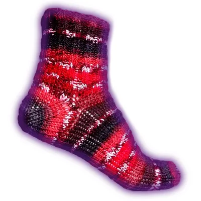 Knooking sock video pattern - Woolpedia