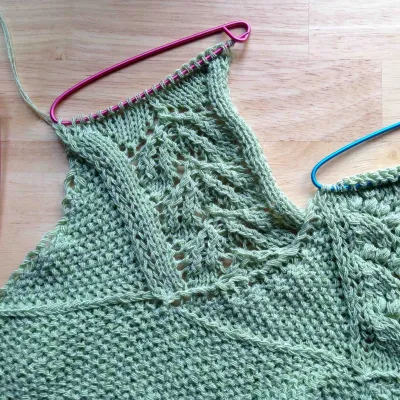 Forest Path Stole KAL knitting pattern video &amp; PDF