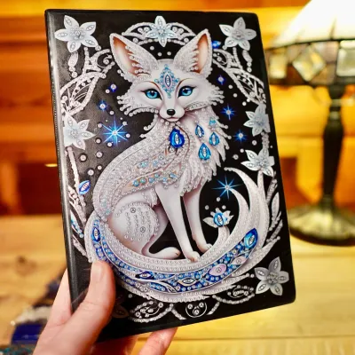 A5 snow fox Diamond Painting notebook DIY kit