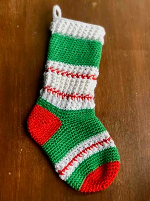 Christmas stocking crochet pattern PDF - Woolpedia