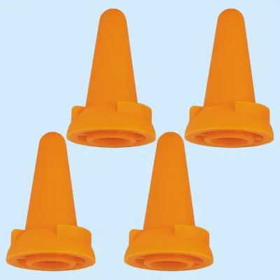 Clover Jumbo 4 pcs tip protectors and stopper for knitting needles 8-10 mm / US 11-15