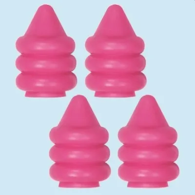 Clover Mini pink 4 pcs tip protectors and stopper for knitting needles 2-6.5 mm / US 0-10 1/2