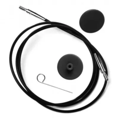 KnitPro cable black / silver