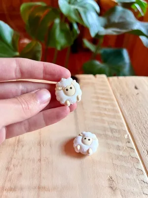 2x sheep knitting needle tip protectors