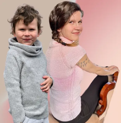 Julietta top &amp; sweater add-on crochet pattern - video &amp; PDF