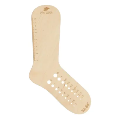 Wooden sock blocking board