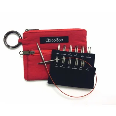 ChiaoGoo Shorties set 2-3.25mm for knitting socks, sleeves and cuffs